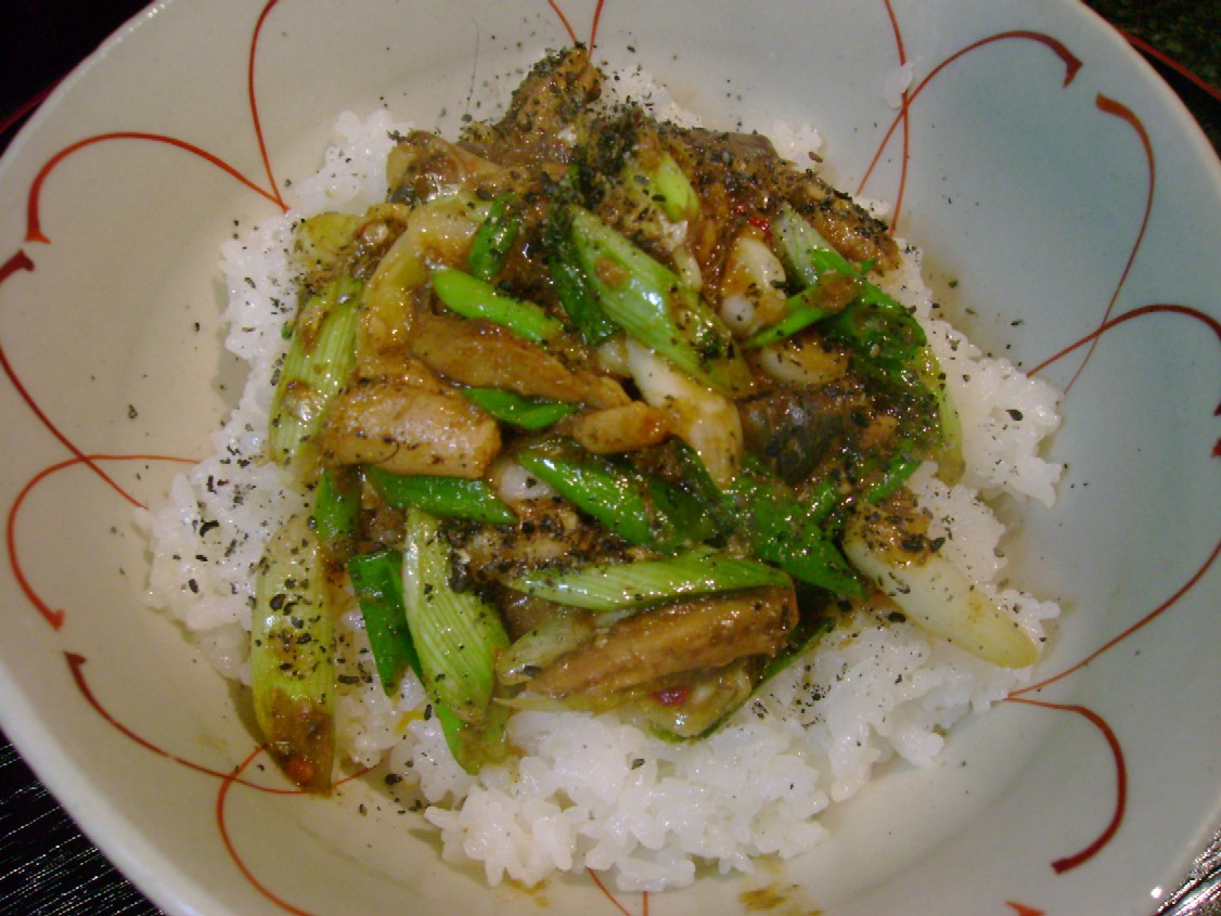 スパイシーソースでホットなキャベツ焼肉丼☆_d0104926_7292497.jpg