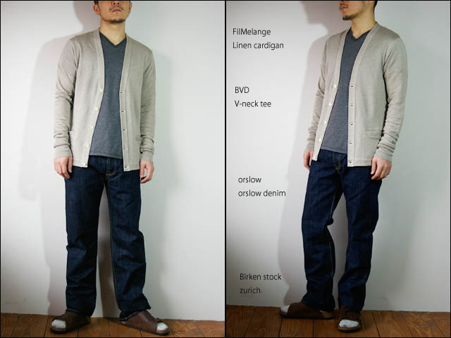 FilMelange/フィルメランジェ リネンカーディガン_f0051306_2505394.jpg