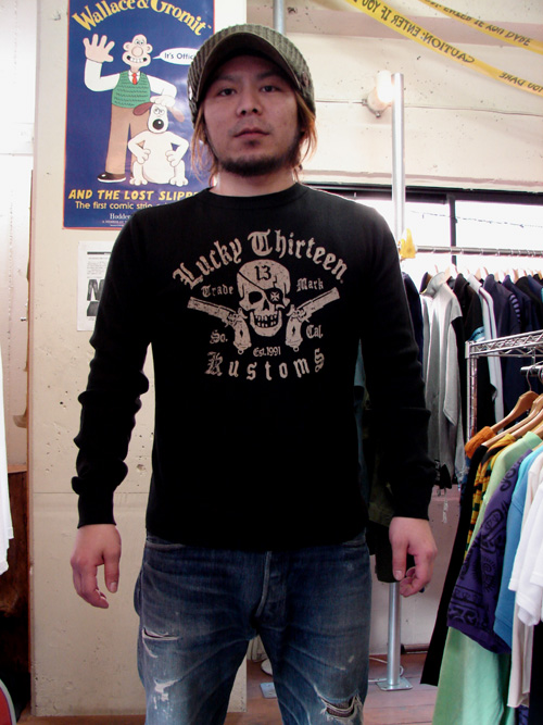 Lucky13【”Pirate Pistol\"Thermal L/S Tee】¥6,000（¥6,300）_a0109830_16583840.jpg