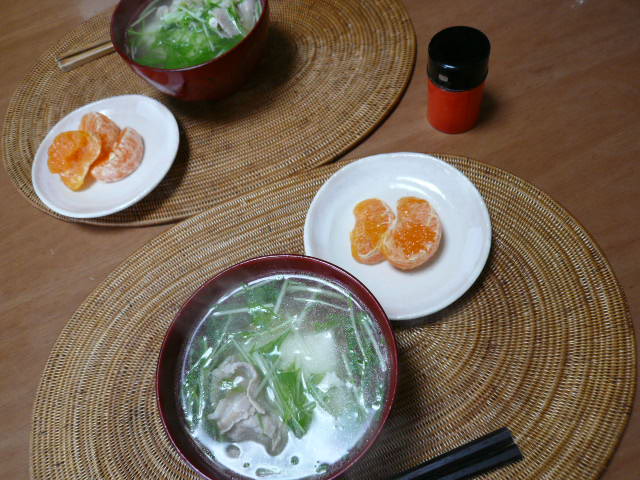 私と息子の朝食　と　ラッキーのご飯_c0132573_10143811.jpg