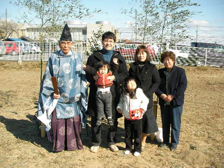 地鎮祭おめでとうございます。_c0066693_1413456.jpg