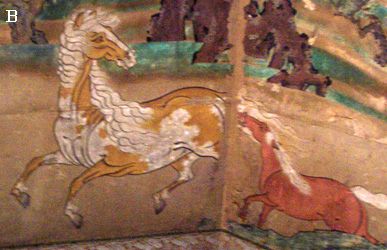 長谷川等伯「牧馬図屏風」　＠東京国立博物館　常設展_b0044404_1841691.jpg