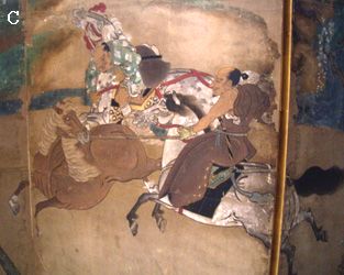 長谷川等伯「牧馬図屏風」　＠東京国立博物館　常設展_b0044404_1844771.jpg