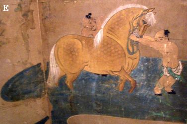 長谷川等伯「牧馬図屏風」　＠東京国立博物館　常設展_b0044404_1862572.jpg