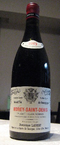 Morey Saint Denis 1er Cru Clos Sorbes 2003　Dominique Laurent_c0013687_15445952.jpg