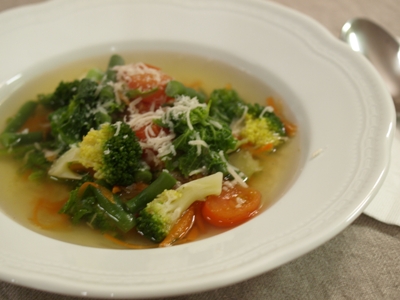イタリアのコンソメで野菜スープ Chotto Italia