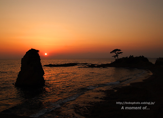 立石の夕日_d0143741_23342296.jpg