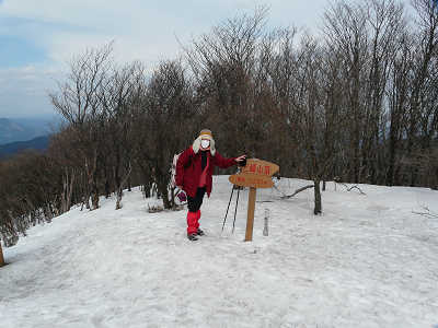 2008/03/09 お初だっ　三峰山でスノーシュー_e0050472_21481868.jpg