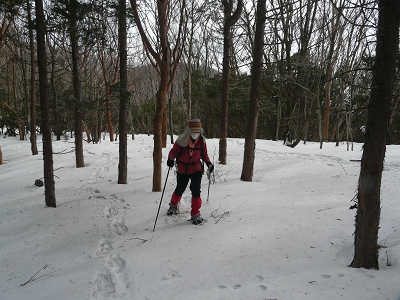 2008/03/09 お初だっ　三峰山でスノーシュー_e0050472_21575721.jpg