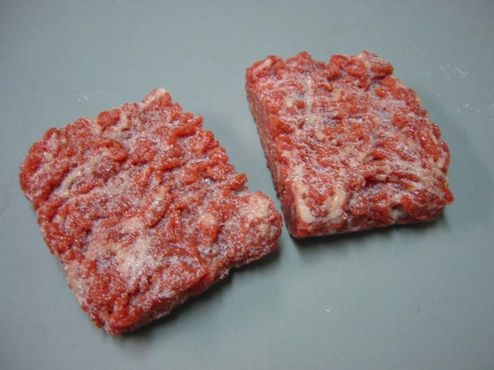 カタログ通りの冷凍ミンチ肉 食品サンプル模型の製造メーカー イワイサンプル