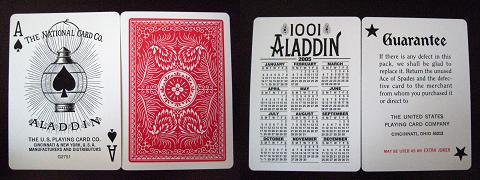 カード別使用感 1001 ALADDIN Playing Cards Smooth-Finish : あすぱら