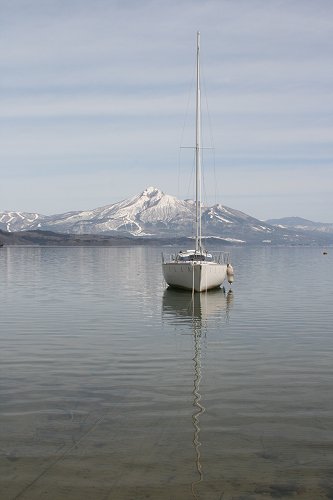 福寿草まつりへのドライブ　猪苗代湖の中田浜_f0048546_6145045.jpg