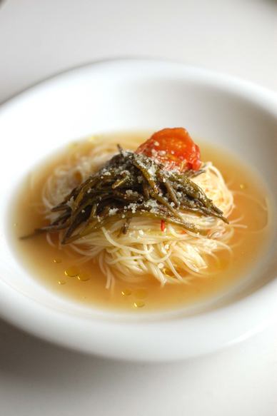 海藻ソルトでお粥 Rice Congee with Samphire salt/Zeekraalzilt_d0047851_992764.jpg