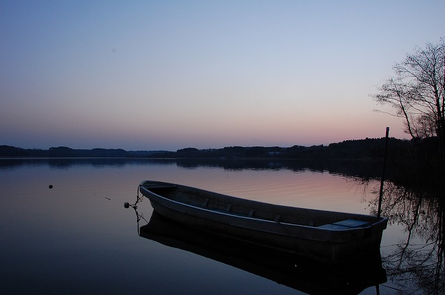 田面木沼と夕焼け空_c0048667_025451.jpg