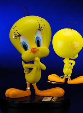 Looney Tunes(ルーニーチューンズ) Tweety（トゥイーティー） Skull Rock　スタチュー ！_d0089530_1942986.jpg