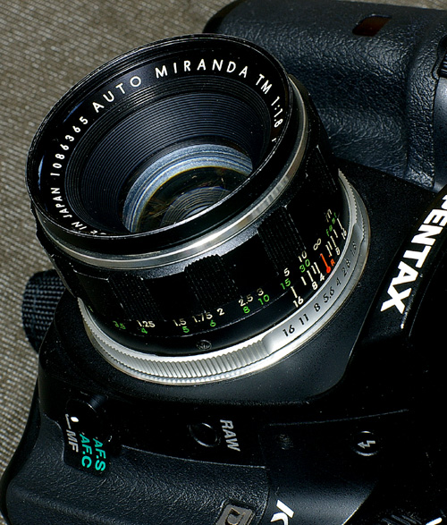 カメラ レンズ(単焦点) AUTO MIRANDA TM 50mm F1.8 : ぴーたんの美味しい毎日 -As Time Goes By-