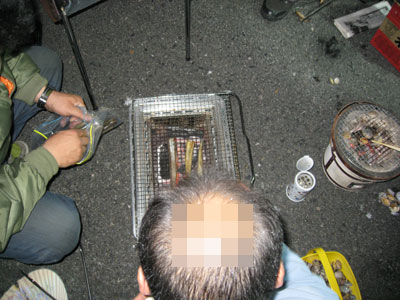 平成20 年4月5日 某漁港で貝採り提灯_a0107644_1250858.jpg