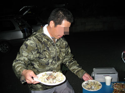 平成20 年4月5日 某漁港で貝採り提灯_a0107644_1256569.jpg