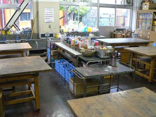 図工室改造中 図工室から 図画工作の現場 図工室改造中 図工室から 図画工作の現場