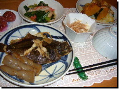 町内会費と晩ご飯＆ボケの花です。_a0075802_21503538.jpg