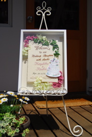 welcomeボード、weddingピロー♡できました_d0127925_11283080.jpg