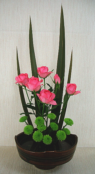 生け花初心者 見よう見まね