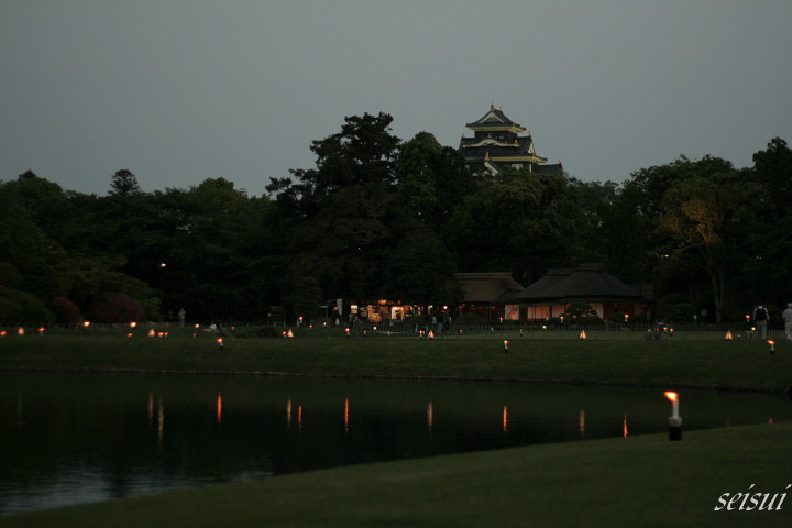 岡山後楽園　　　夜間特別開園　　宵待庭園_c0126344_23193448.jpg