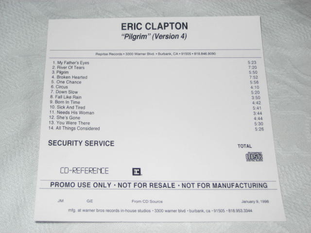Eric Clapton / Live Birthday Party（Mid Valley 444～447/ 4CD