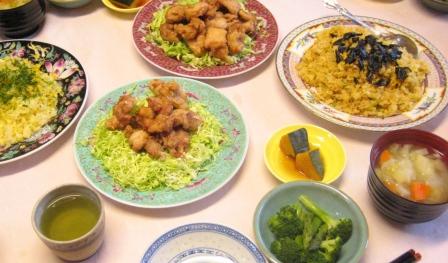 5/6(火)パパ頑張る3 鶏の唐揚げと炒飯_d0031682_16354446.jpg