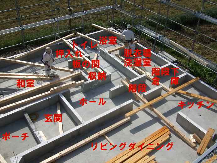 （52）5月7日　上方からの基礎・・・_e0142735_1938228.jpg