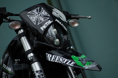 DトラッカーX カスタム メタルマリーシャ GREEN SKULL