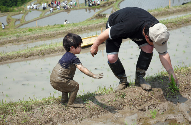 丸山千枚田の田植え_d0147530_62911100.jpg