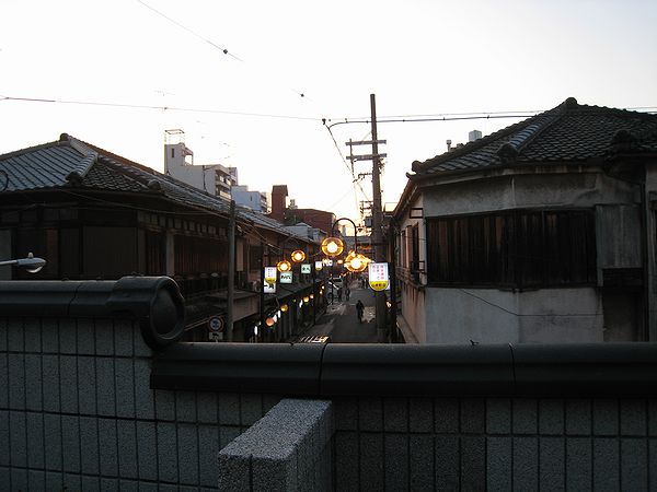 飛田新地の遊郭建築群 大阪の古建築 飛田新地の遊郭建築群 大阪の古建築