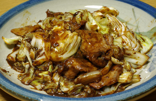 回鍋肉とスペインワイン_c0136330_18515595.jpg