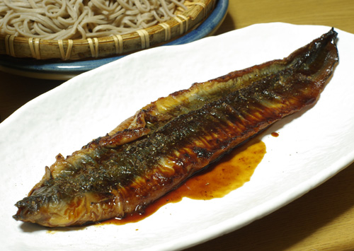 ざるそばと鰻とアルゼンチンワイン_c0136330_1693659.jpg