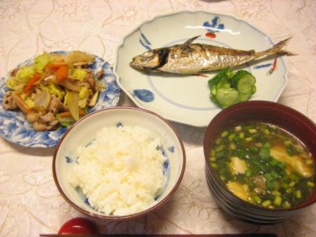 パパ頑張る4 鰺の塩焼き_d0031682_9142534.jpg