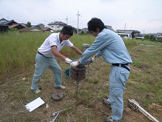 「植大の家」　地盤調査_f0059988_1455399.jpg