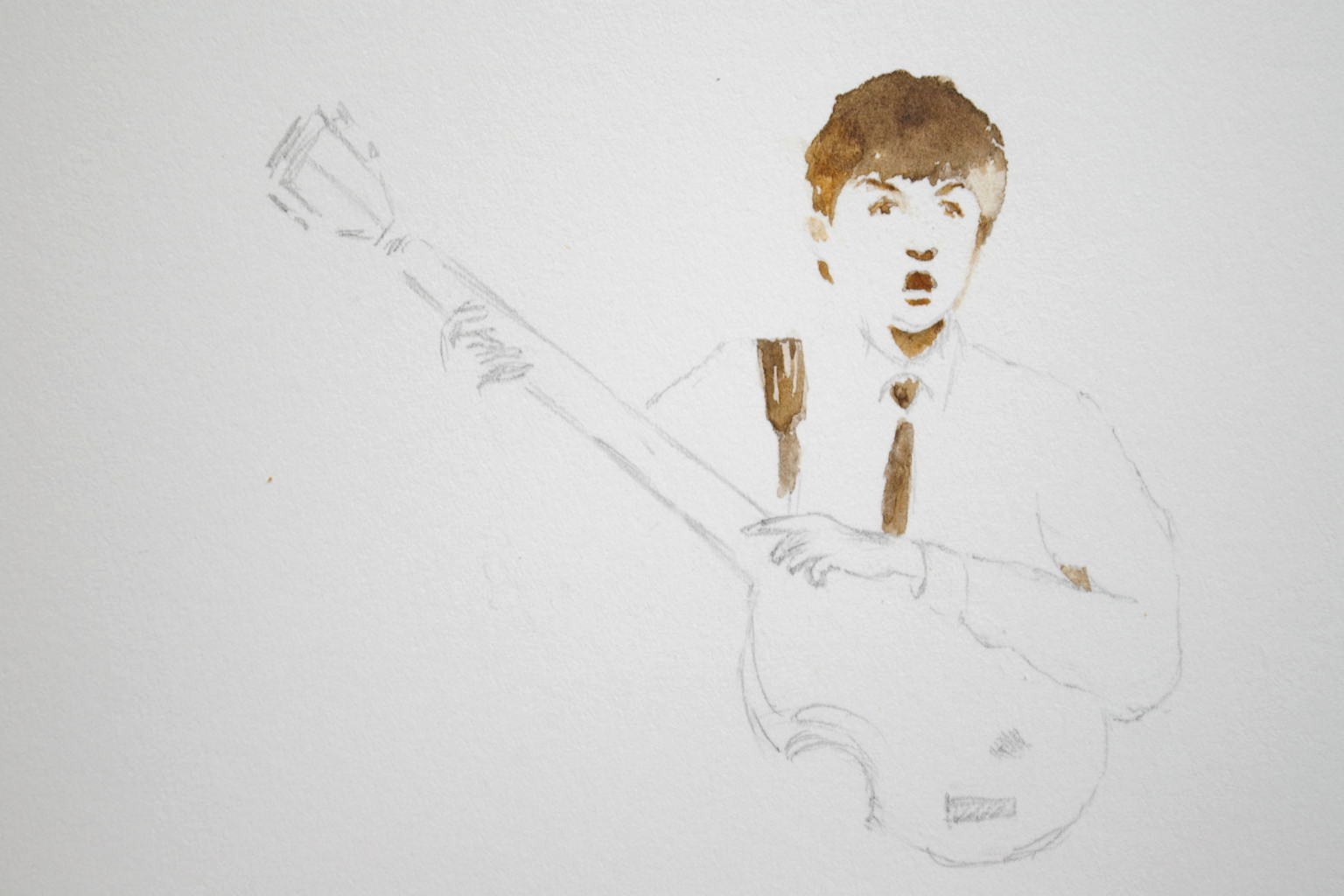 セピアの絵 ２ ｙｏｓｕｋｅ ｔａｎａｋａの水彩画の描き方