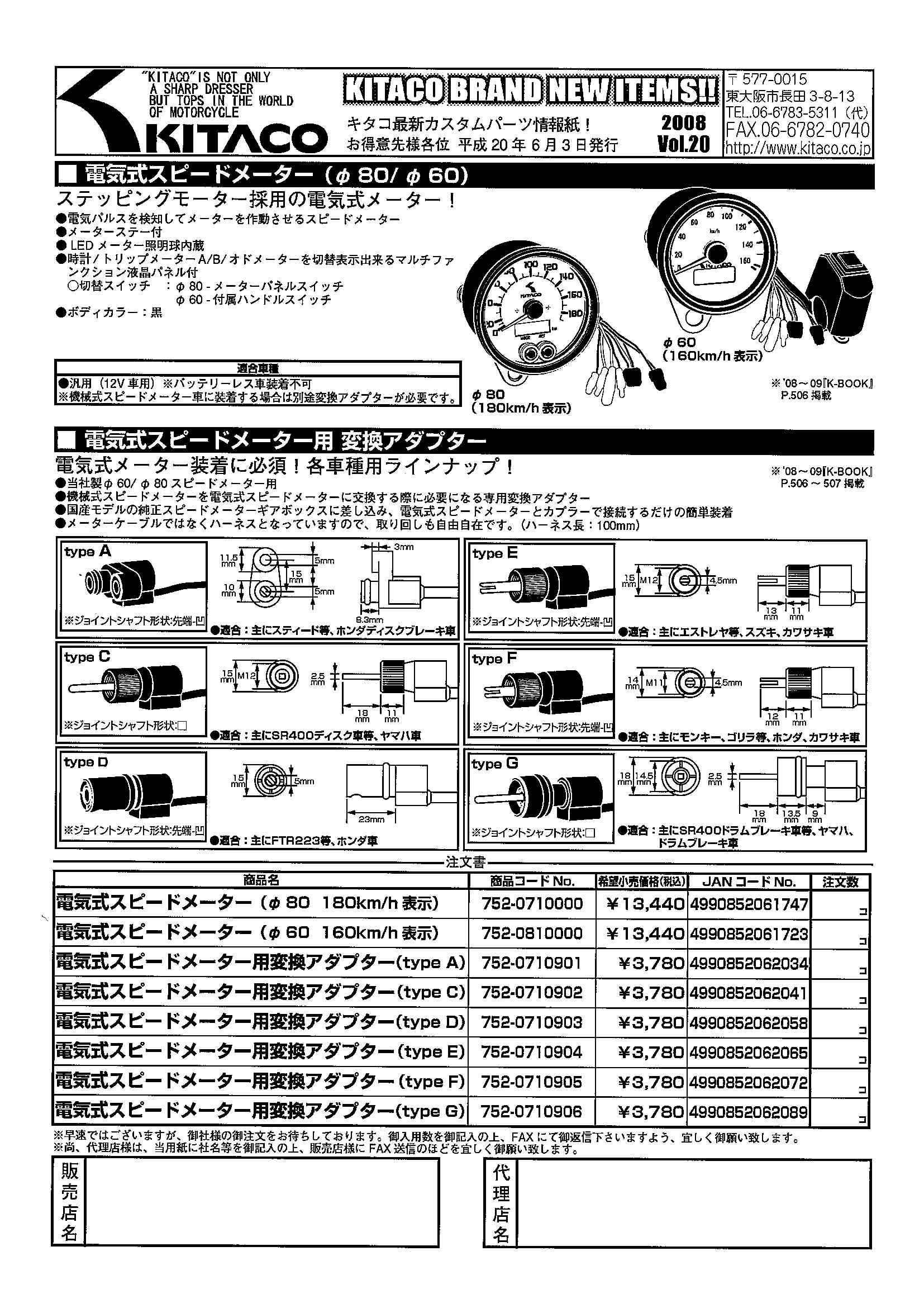キタコ新製品 : 株式会社ゴーダ