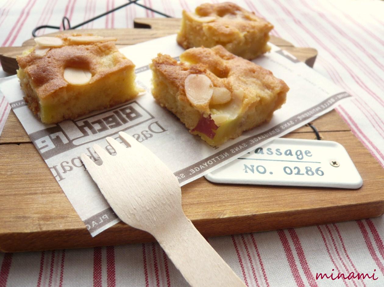 さつまいもとりんごのスクエアケーキ Pacu Pacu手帖 おいしいキオクをつくる可愛いお菓子レシピ