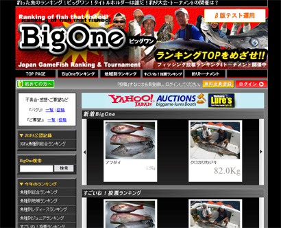 釣った魚のランキングサイト　ビッグワンが　β版で出来てきました。[カジキ・マグロトローリング]_f0009039_1649439.jpg