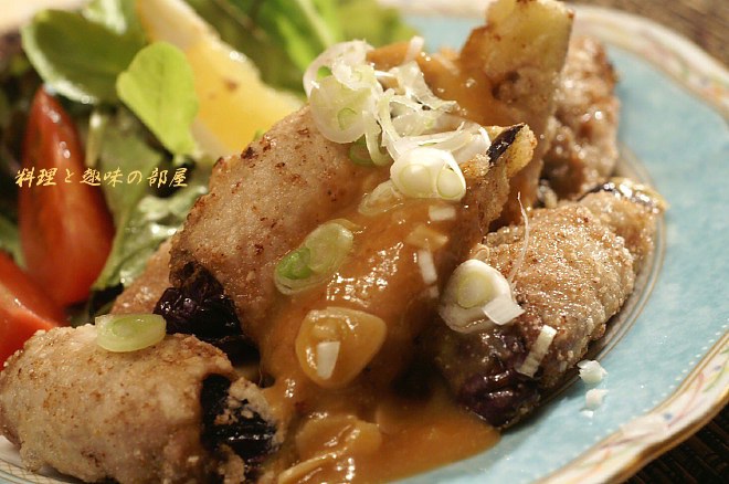 タコチキンの冷やし中華 豚ロースの茄子巻き揚げ 他 晩ご飯です 料理と趣味の部屋