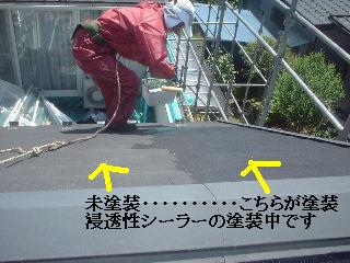 屋根塗装・・浸透性シーラー_f0031037_18262977.jpg