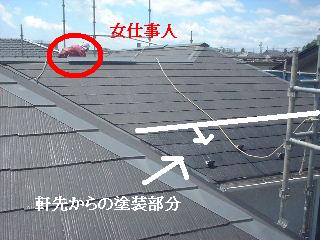 屋根塗装・・浸透性シーラー_f0031037_18332329.jpg