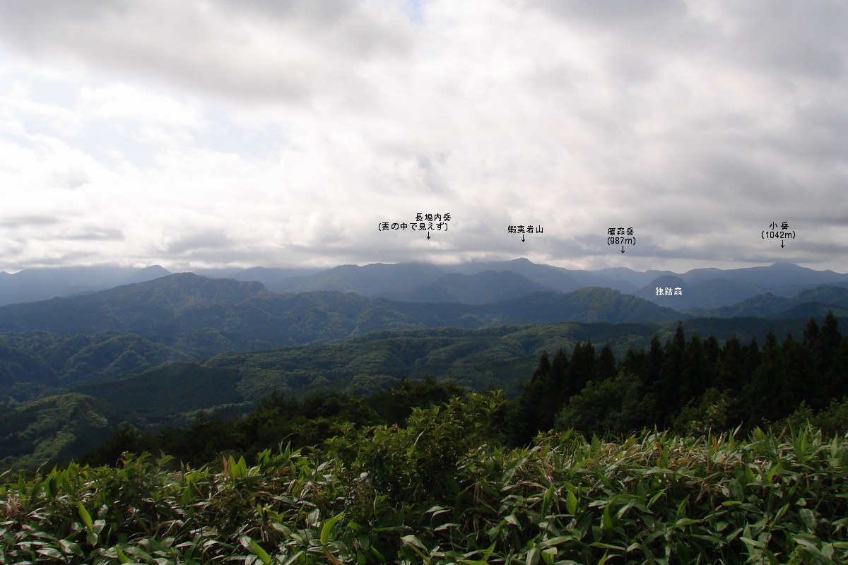 藤里北部山岳を高山より2 - 秋田県山本郡藤里町_f0137955_2120214.jpg