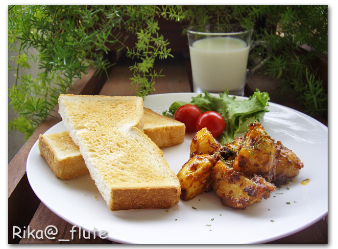 じゃがいものカレー炒めプレート_c0103827_1422203.jpg