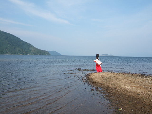 白拍子舞の奉納　川裾宮　唐崎神社にて　２００８．６．１６_c0153880_19283555.jpg