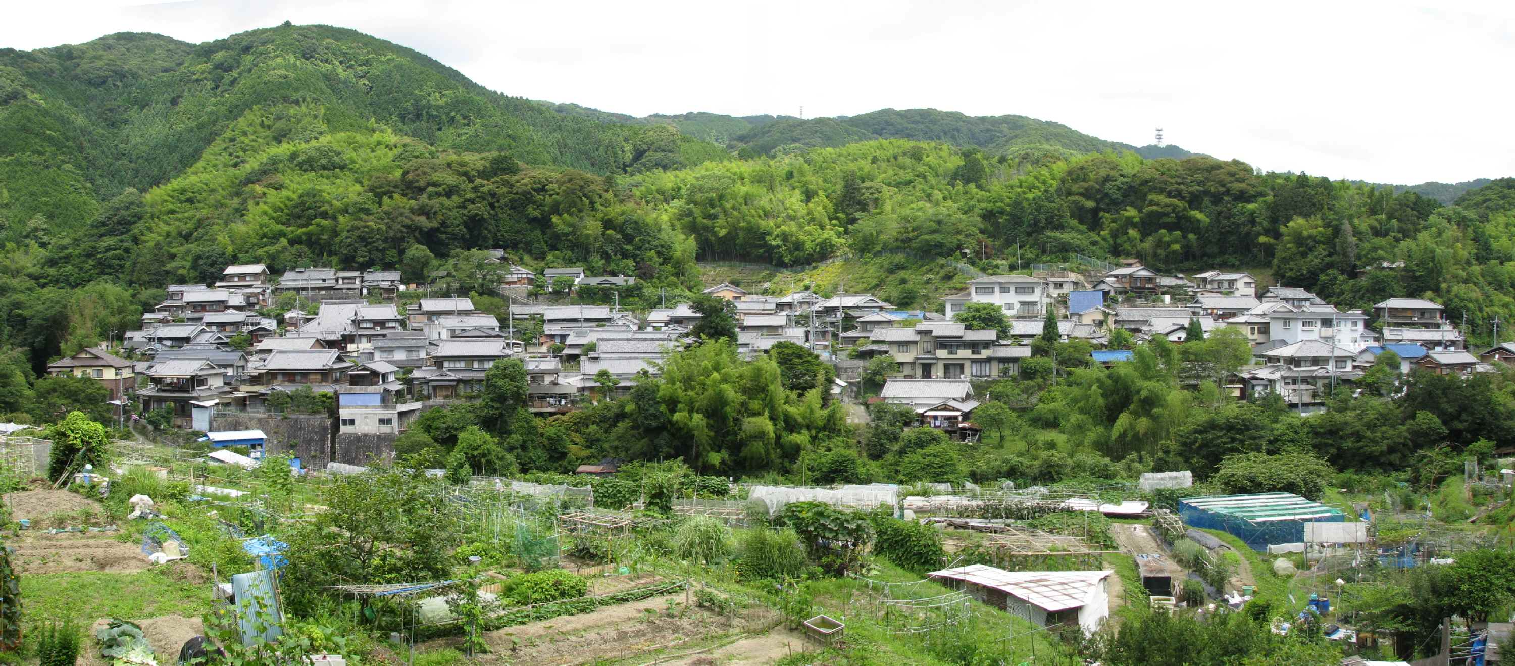 朝の散歩 山間部の集落 尺代 朱雀の夢ものがたり