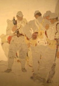 藤田嗣治の《薫空挺隊敵陣に強行着陸奮戦す》　＠東京国立近代美術館常設展_b0044404_5372612.jpg