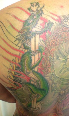 本日の刺青画像 不動明王 です 刺青 初代 彫あい 和彫り タトゥー 日本伝統刺青 新宿スタジオブログ